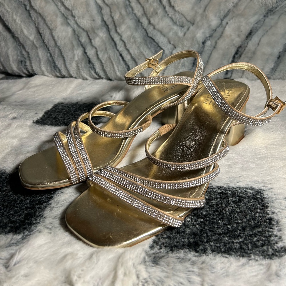 Naturalizer Gold Strappy Heels